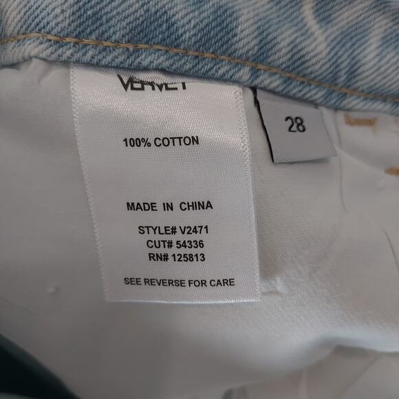 NEW Vervet Light Wash 90's Vintage Flare Jeans Size 28 - Picture 12 of 13